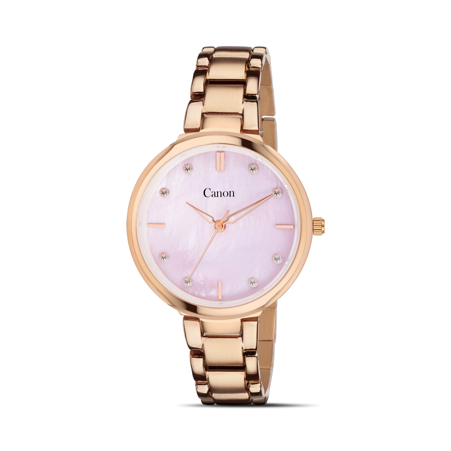 Canon Quartz Mother of Pearl Watch For Her - Baby Pink