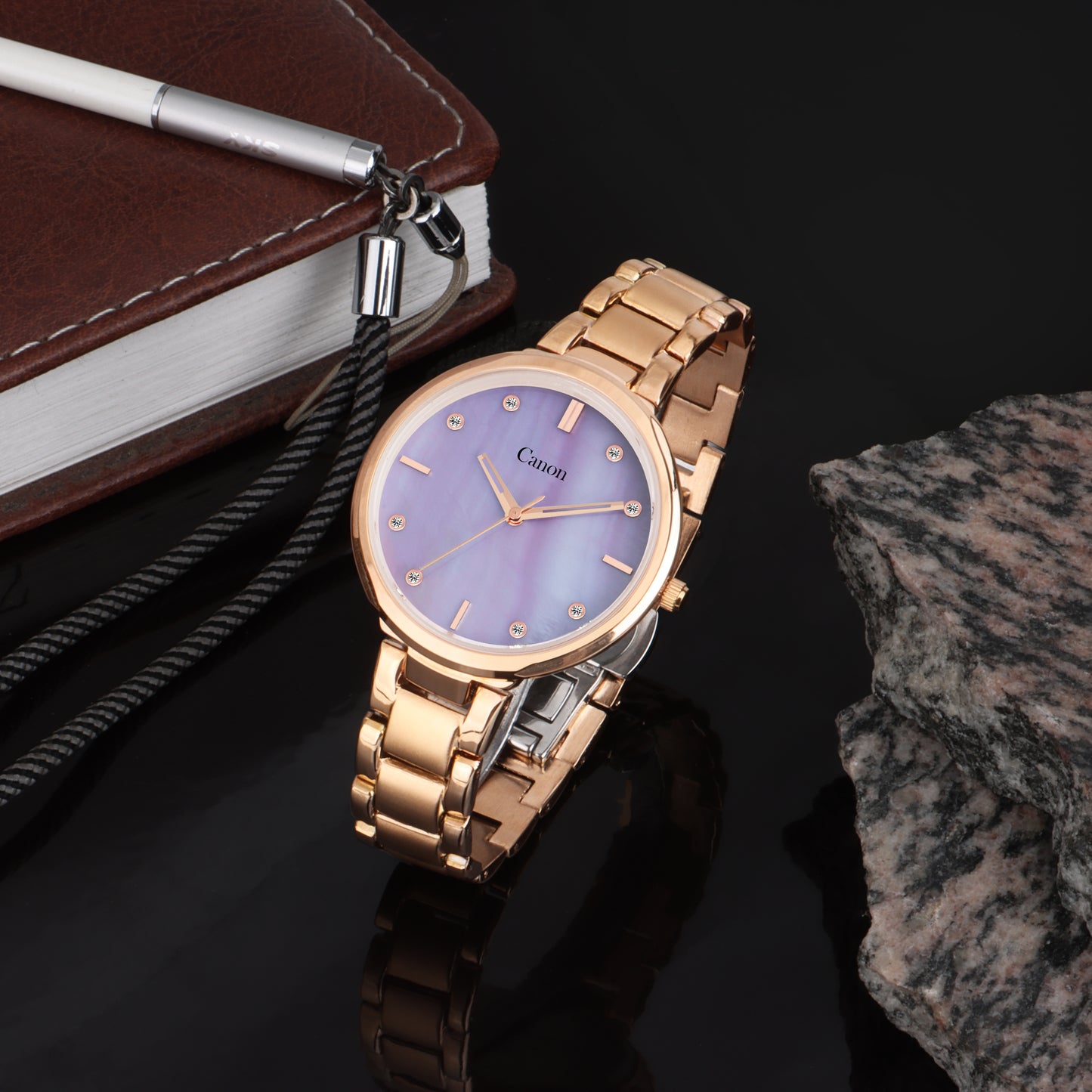 Canon Quartz Mother of Pearl Watch For Her - Lavender