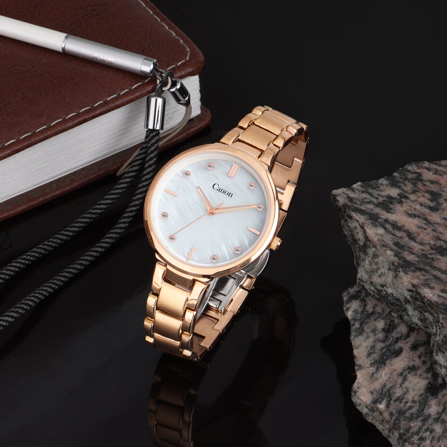 Canon Quartz Mother of Pearl Watch For Her - Pearl White