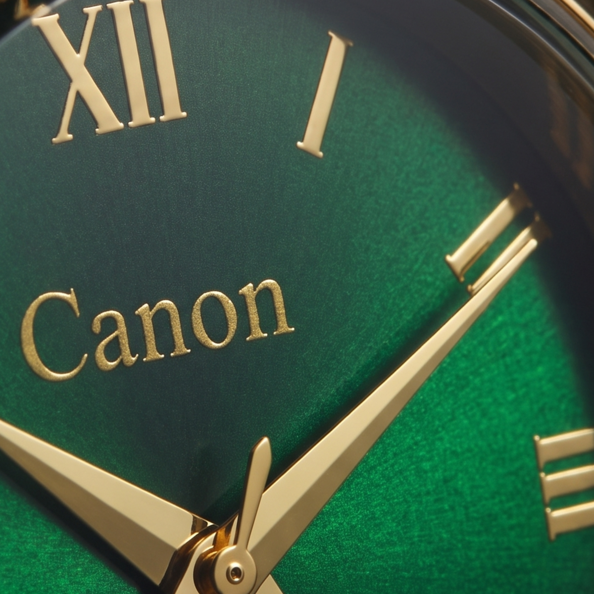 Golden Green Dial with Roman Numerals Watch for Women | Canon Quartz CN-521