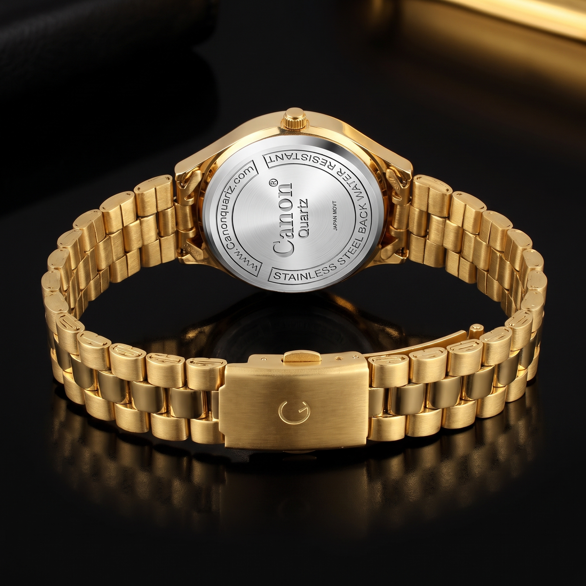 Golden Green Dial with Roman Numerals Watch for Women | Canon Quartz CN-521