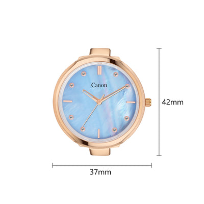 Canon Quartz Mother of Pearl Watch For Her - Baby Blue