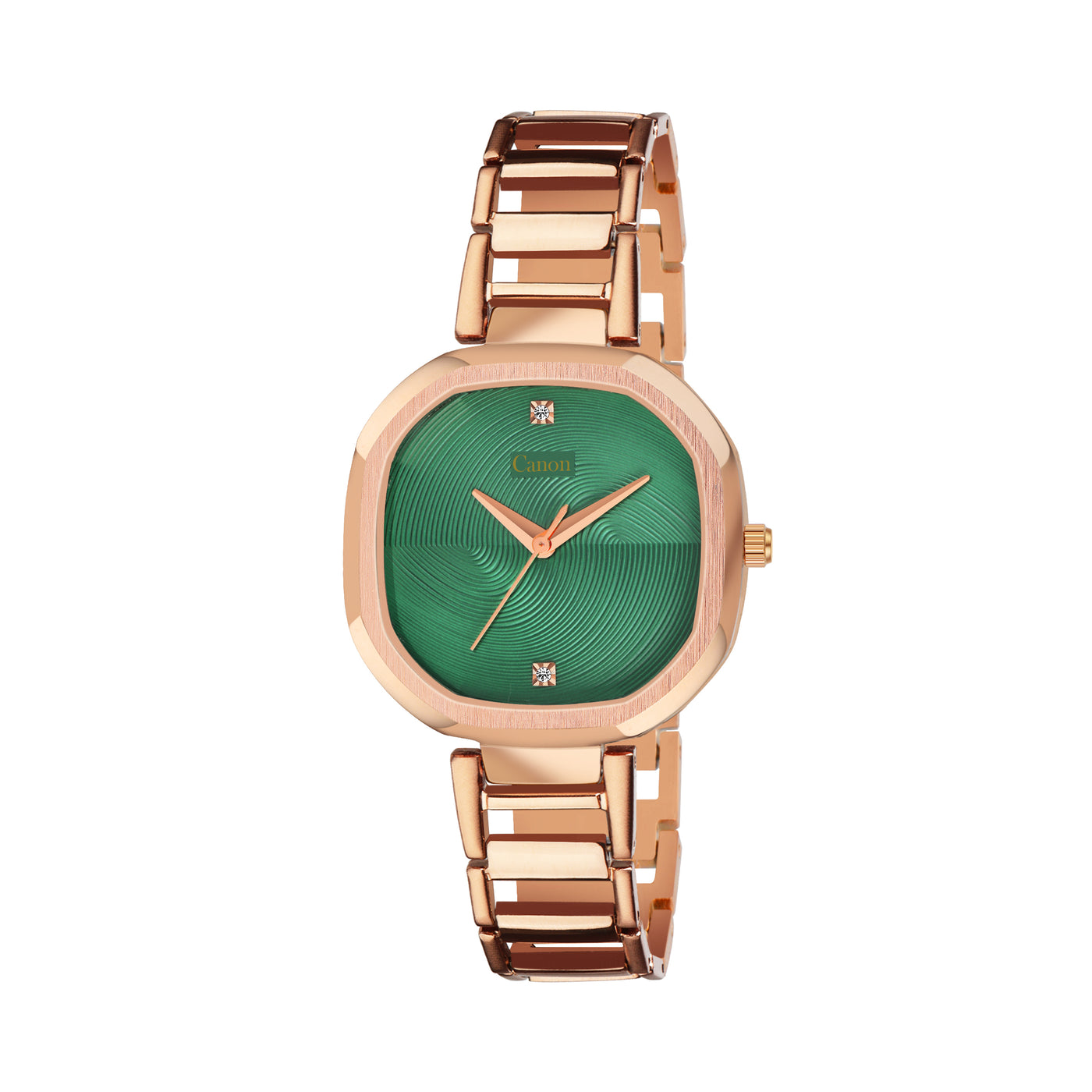 Canon Quartz Square Watch For Women - Green