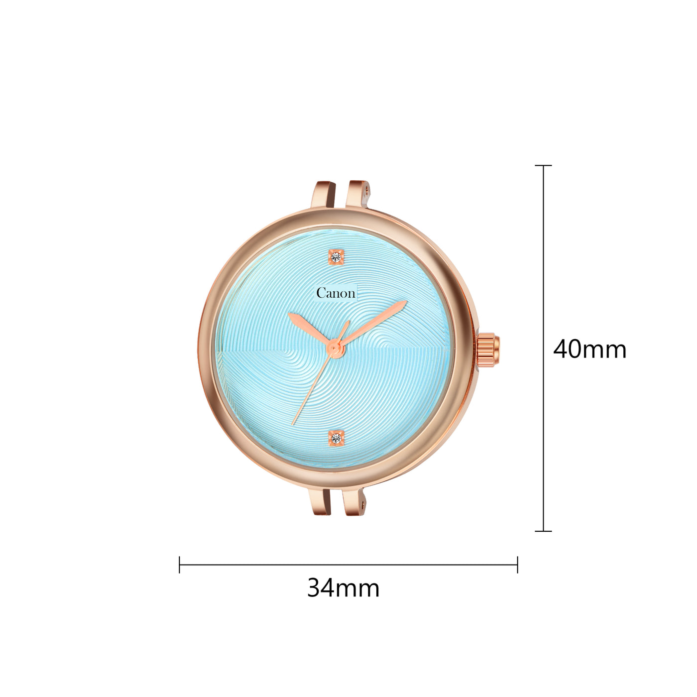 Serenite Rose Gold Blue Women's Watch 449