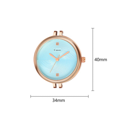 Serenite Rose Gold Blue Women's Watch 449