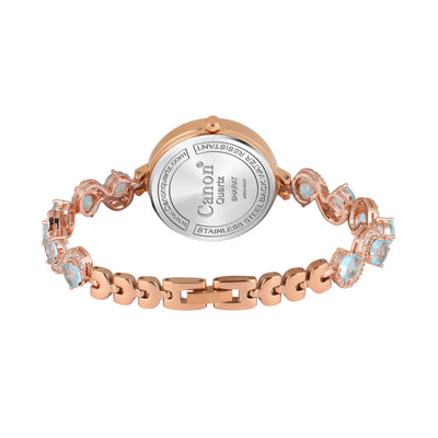 Serenite Rose Gold Blue Women's Watch 449