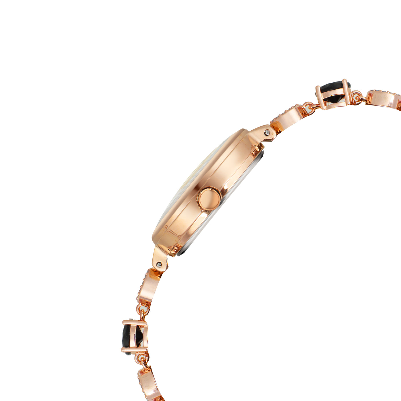 Serenite Black Rose Gold Watch For Women 451