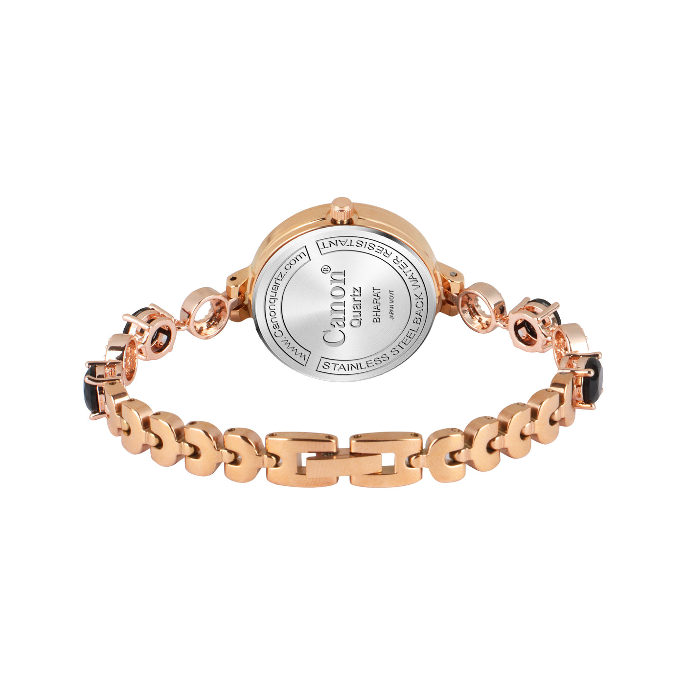 Serenite Black Rose Gold Watch For Women 451