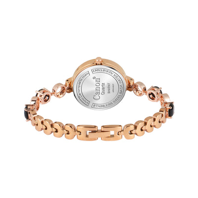 Serenite Black Rose Gold Watch For Women 451