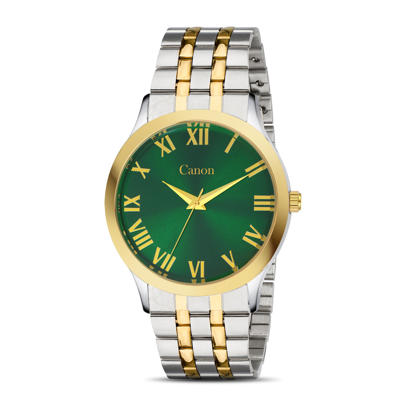 Luxury Vastu Watch - Dual Tone Green Dial CN-455