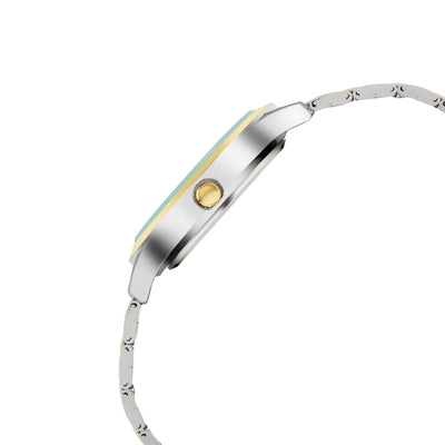 Luxury Vastu Watch - Dual Tone Green Dial CN-455