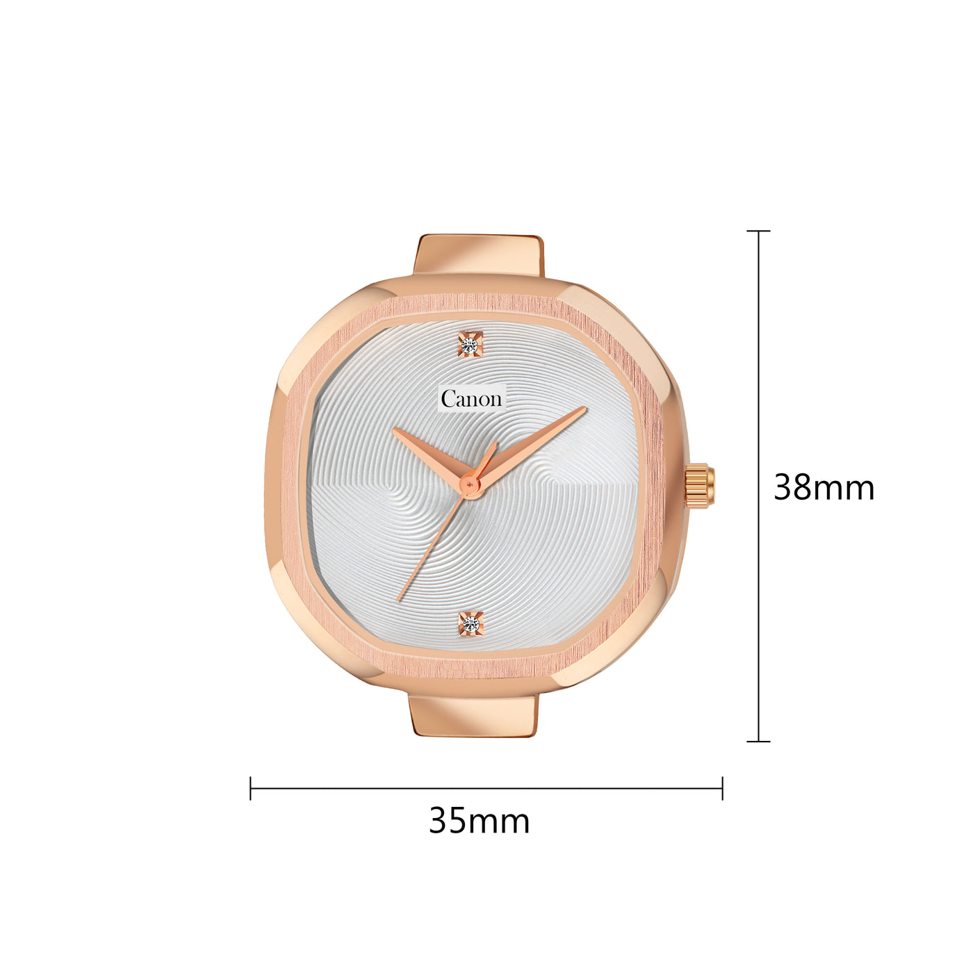 Canon Quartz Square Watch For Women - White