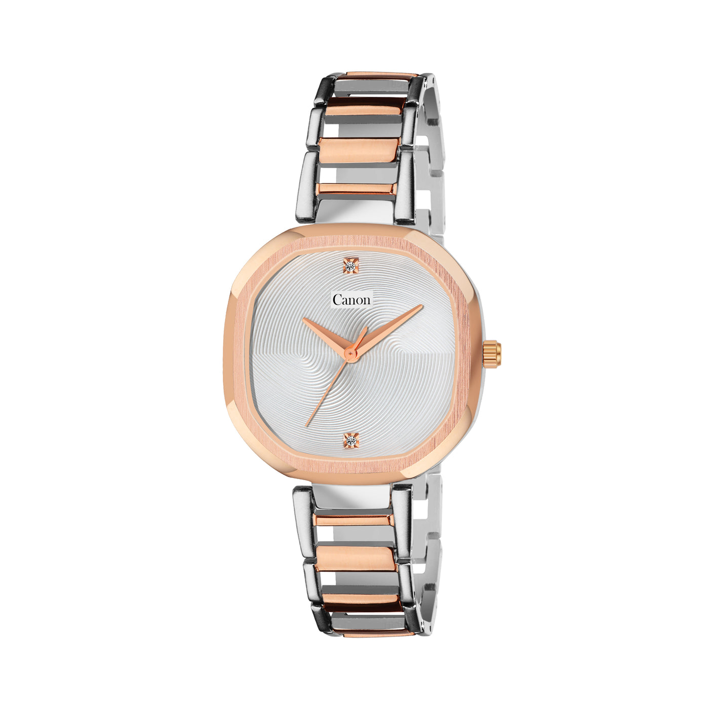 Canon Quartz Square Watch For Women - Dual Tone