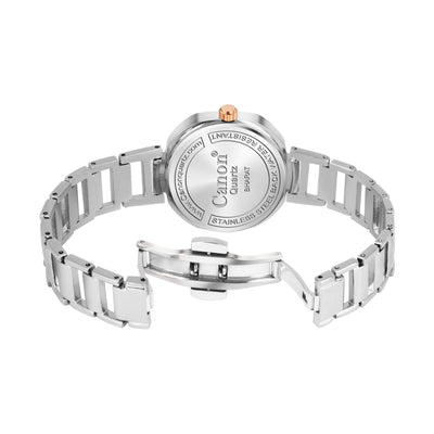 Canon Quartz Square Watch For Women - Dual Tone