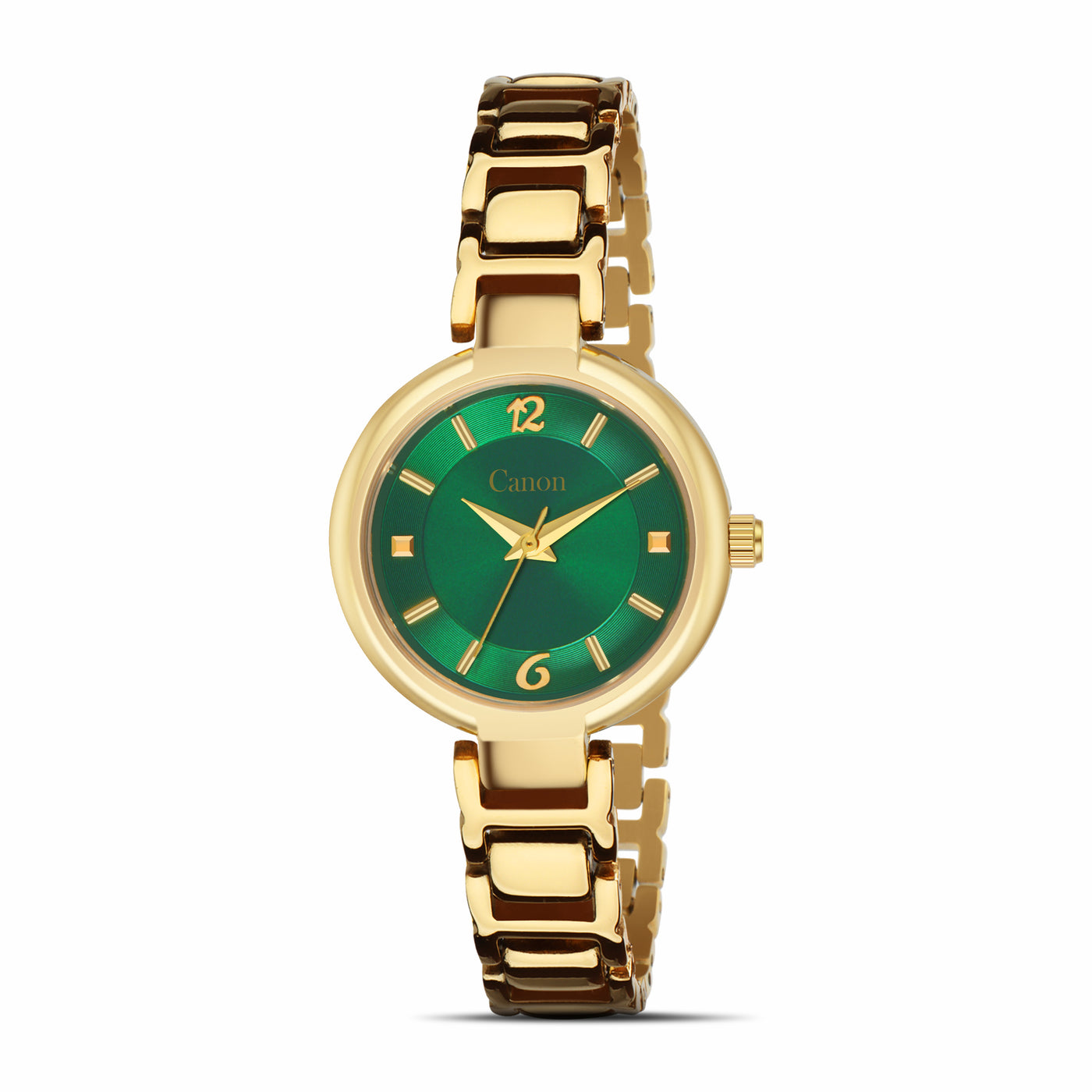Canon Quartz Golden & Green Watch for Women CN-423