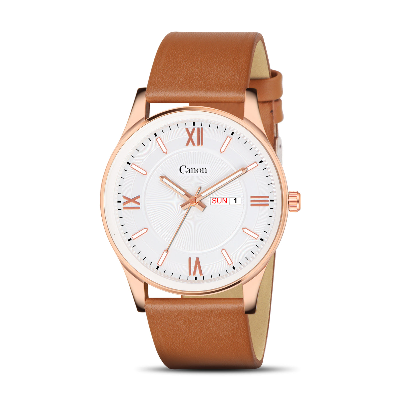 Canon Quartz Slim Watch for Men - Tan