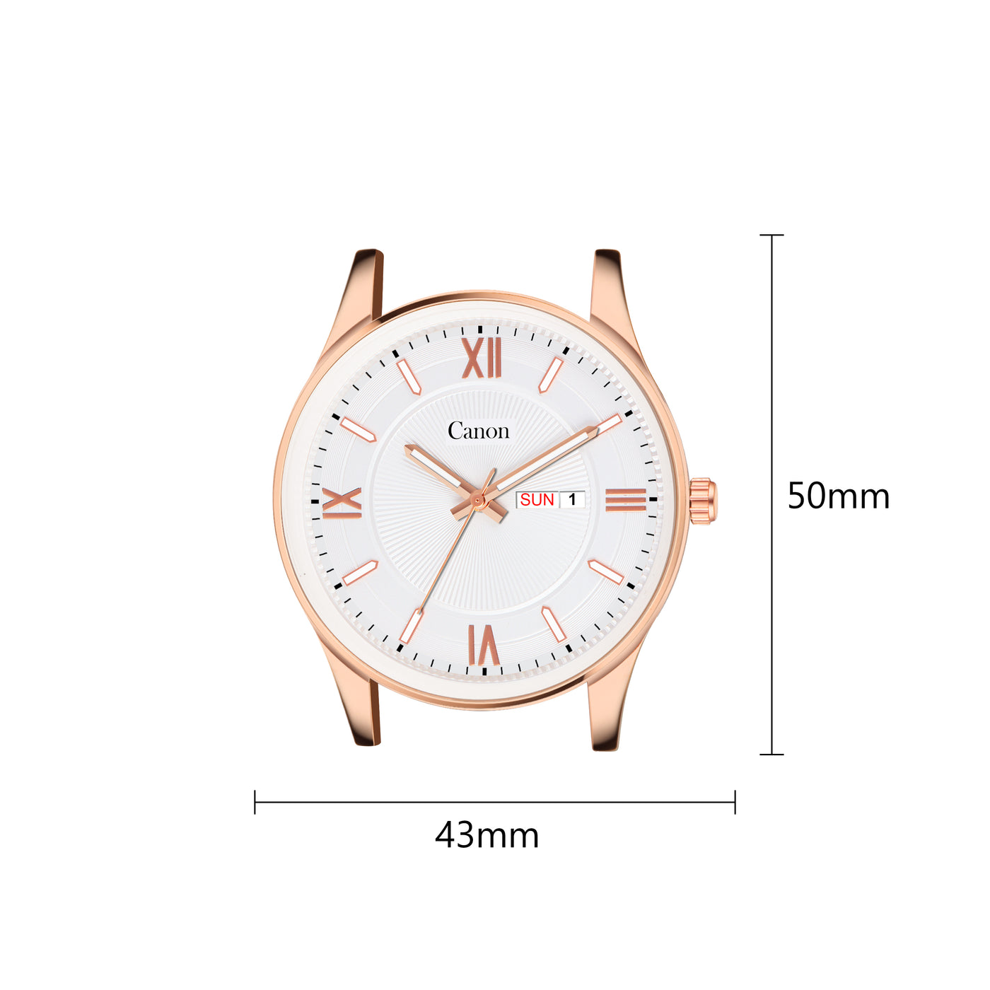 Canon Quartz Slim Watch for Men - Tan