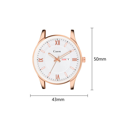Canon Quartz Slim Watch for Men - Tan