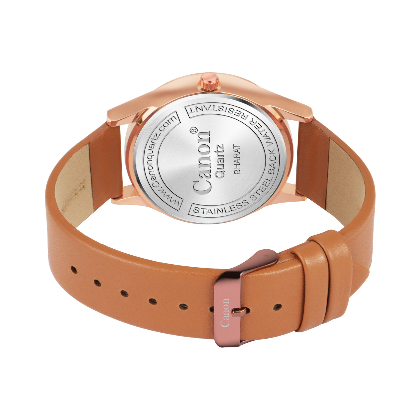 Canon Quartz Slim Watch for Men - Tan