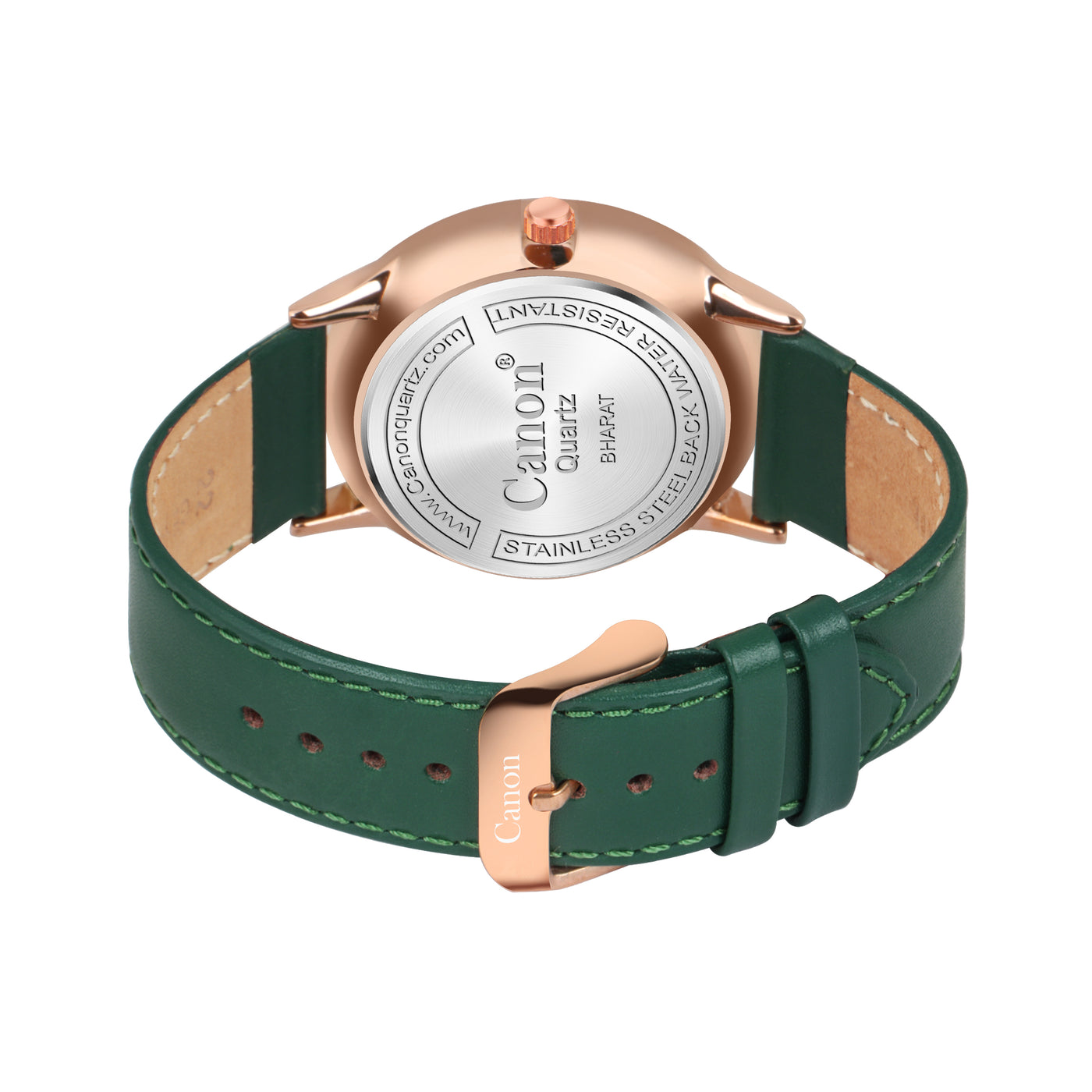 Canon Quartz Green & Rose Gold Watch for Men CN-424