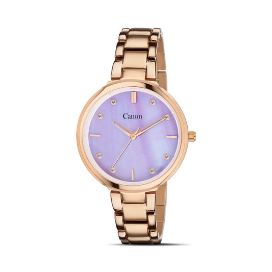 Canon Quartz Mother of Pearl Watch For Her - Lavender