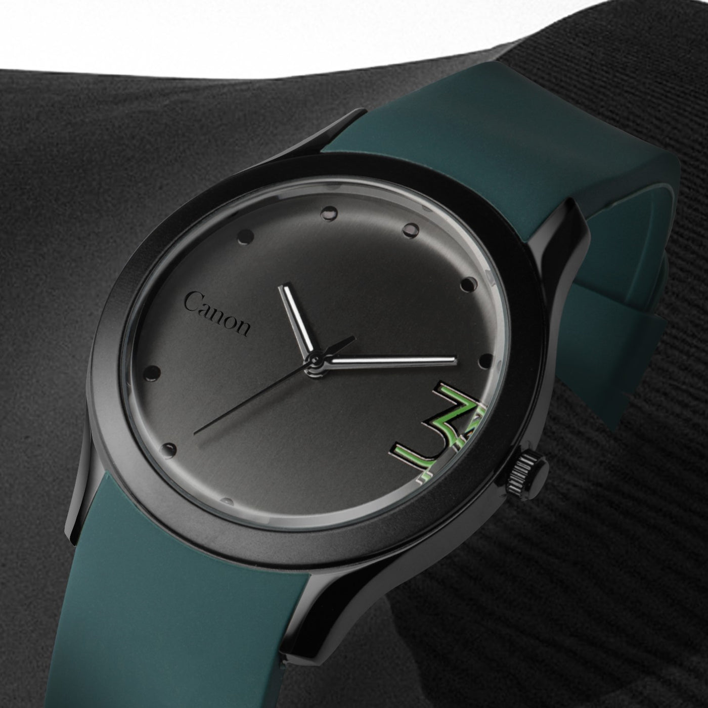 Canon Quartz Black Casual Watch For Men CN-443