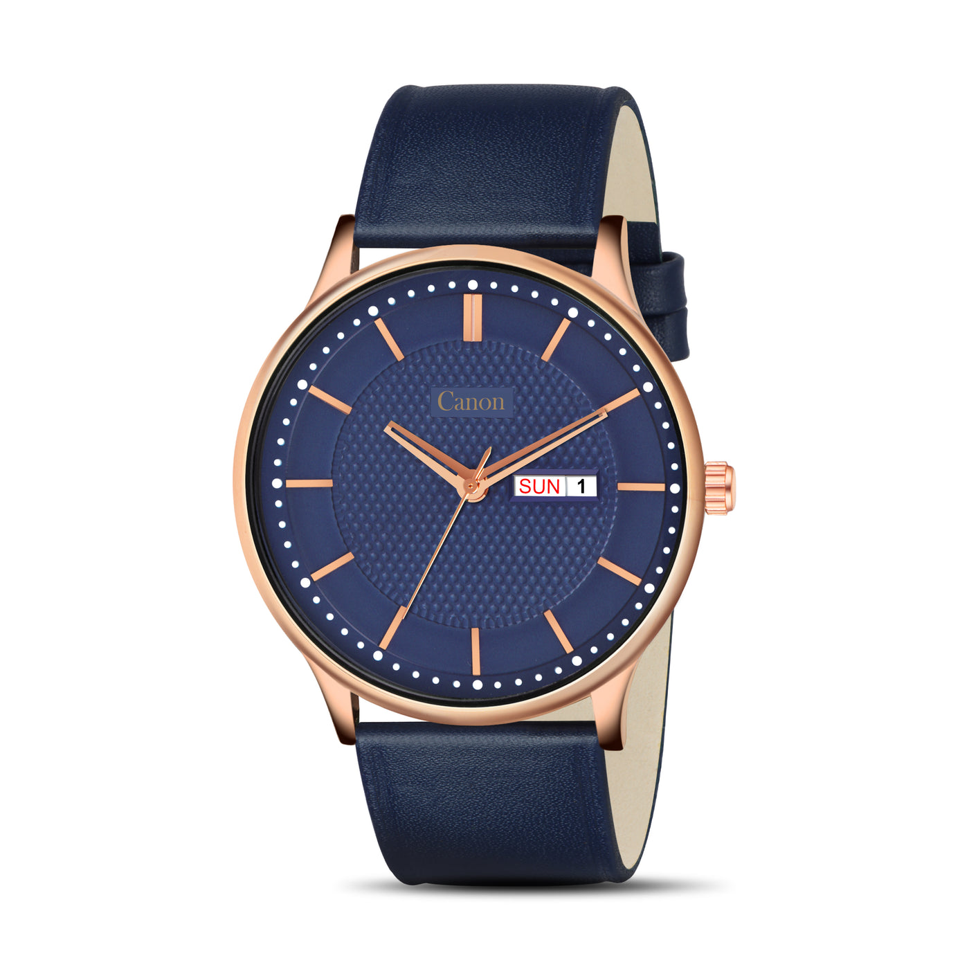 Canon Quartz Blue & Rose Gold Watch for Men CN-425