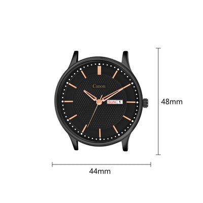 Canon Quartz All Black Watch for Men CN-428