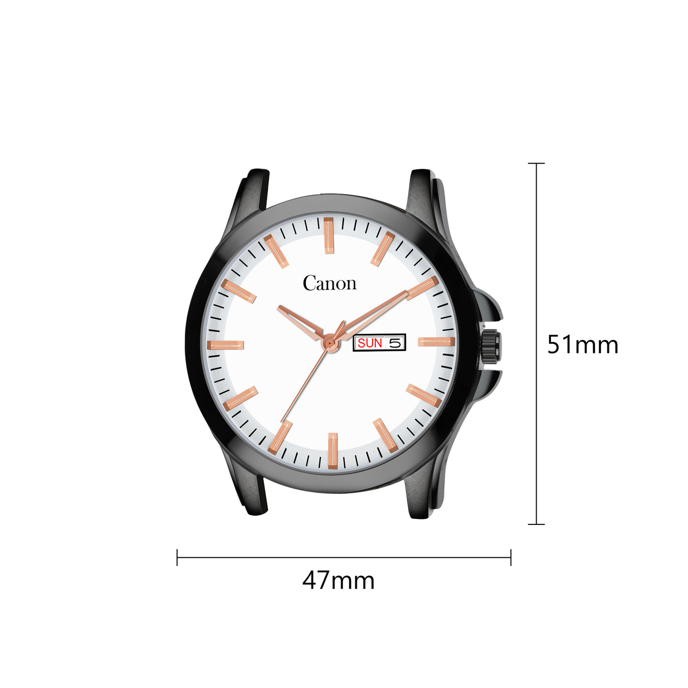 Canon Quartz Black & Tan Watch For Men CN-436