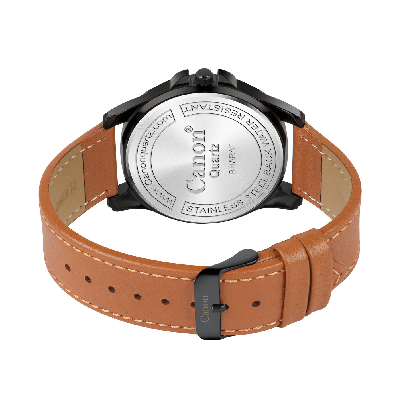 Canon Quartz Black & Tan Watch For Men CN-436