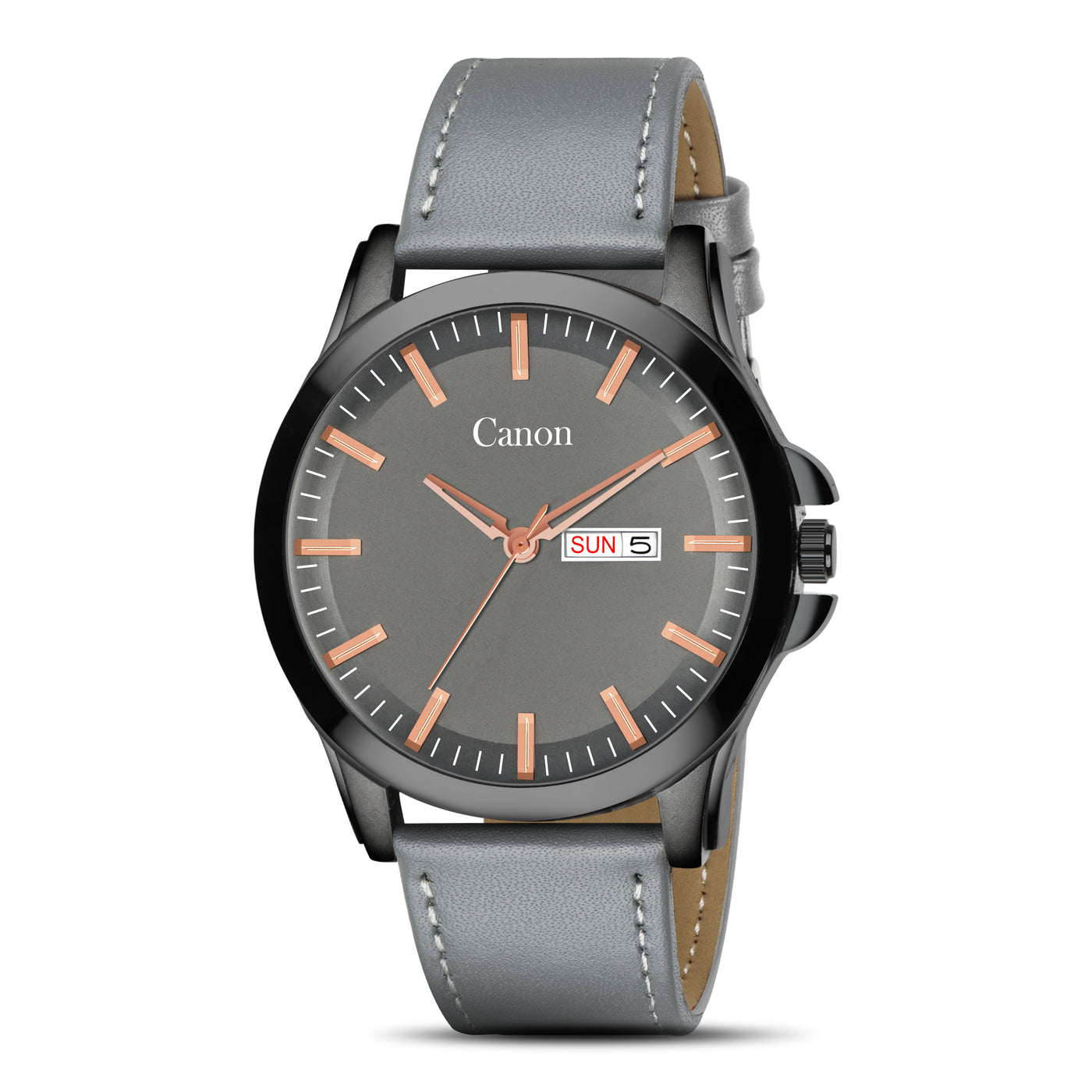 Canon Quartz Black & Grey Watch For Men CN-437