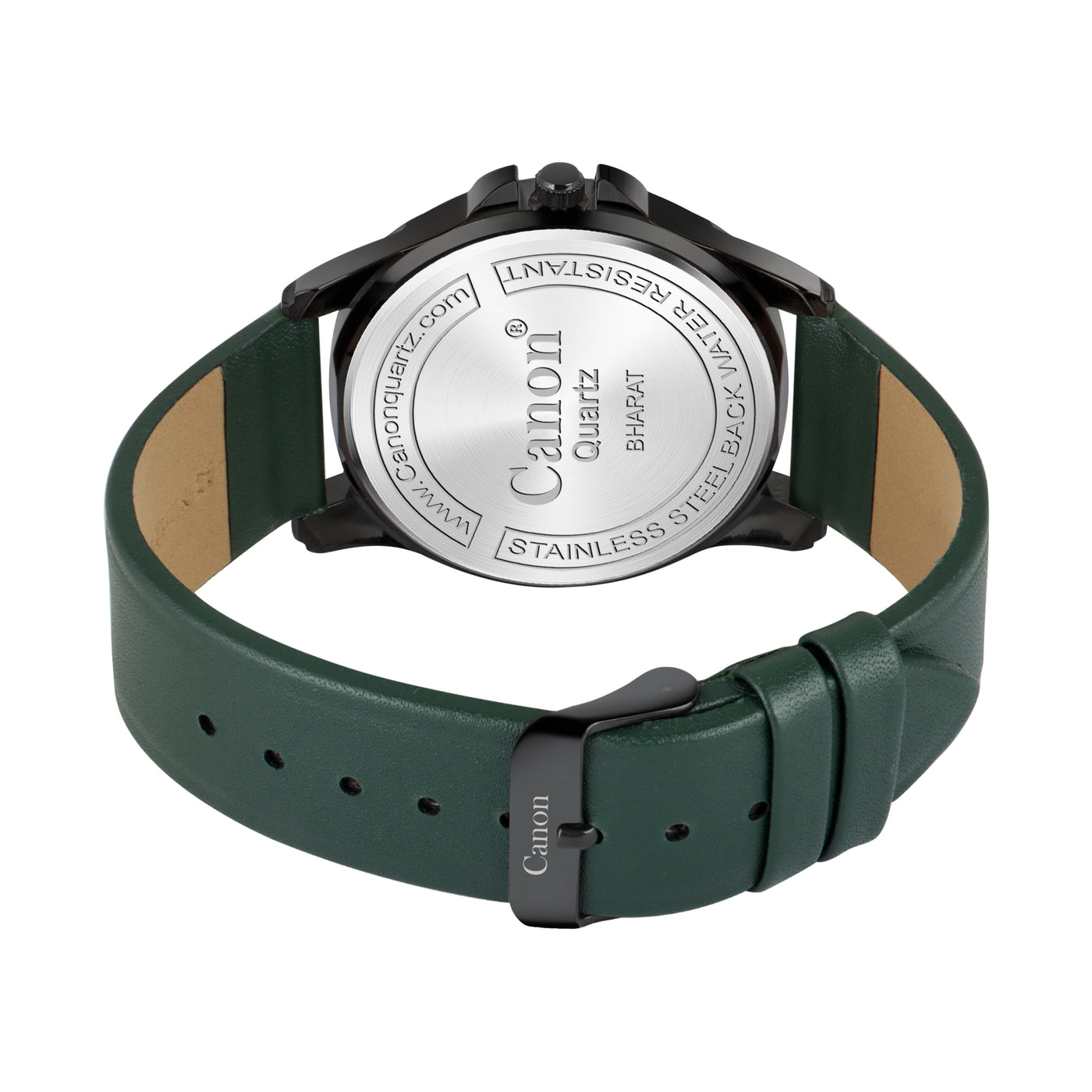 Canon Quartz Black & Green Watch For Men CN-438