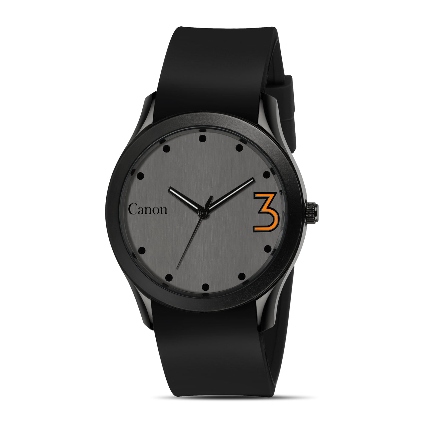 Canon Quartz Black Casual Watch For Men CN-442