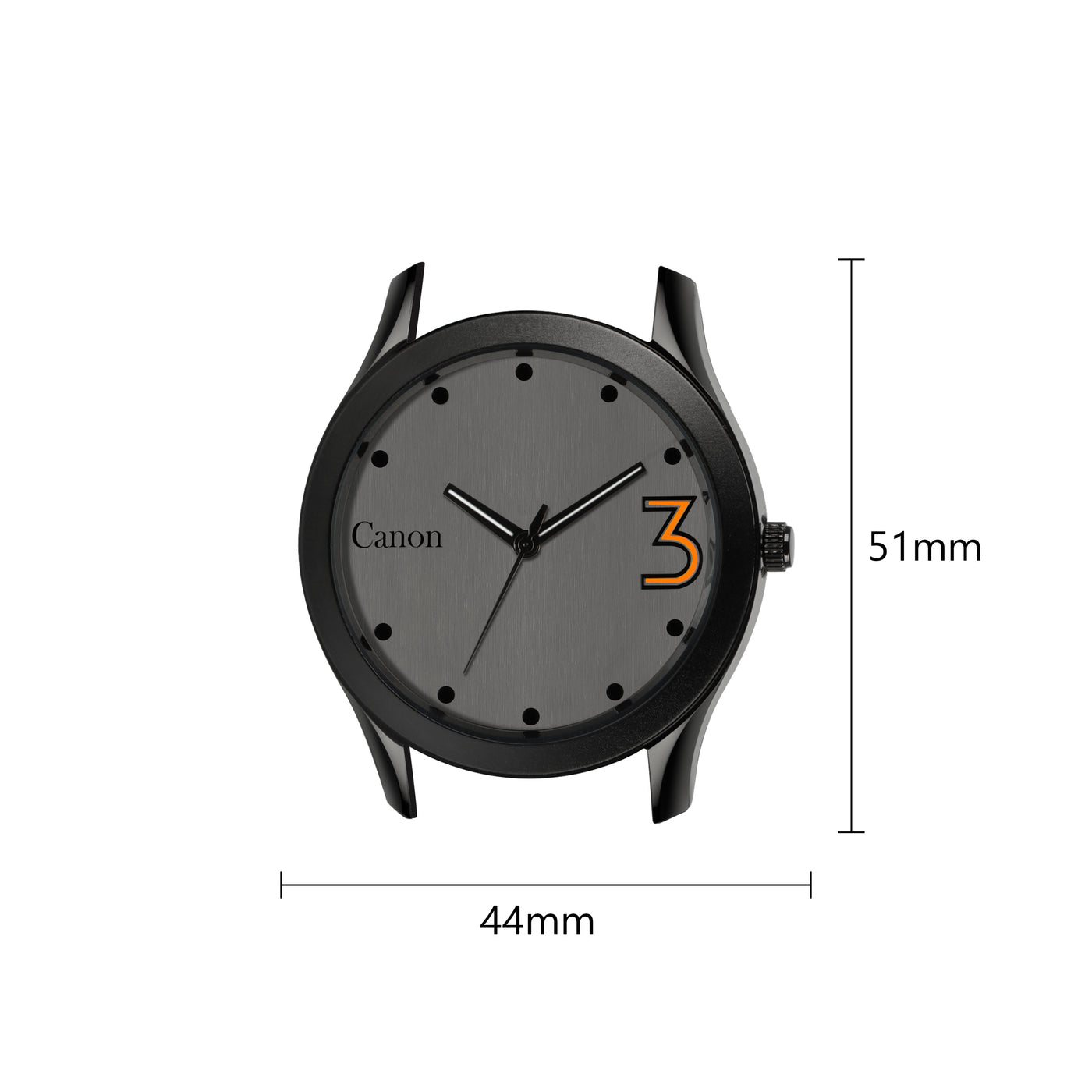 Canon Quartz Black Casual Watch For Men CN-442