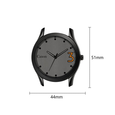 Canon Quartz Black Casual Watch For Men CN-442