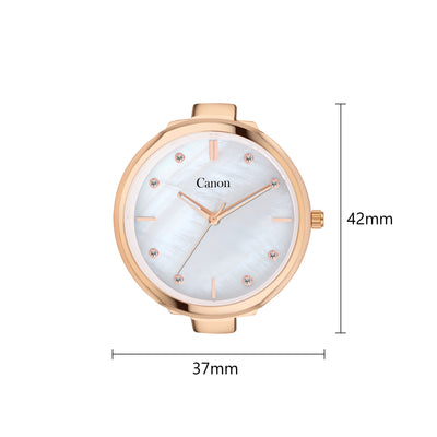 Canon Quartz Mother of Pearl Watch For Her - Pearl White