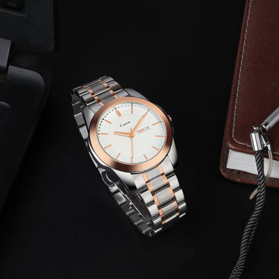 Canon Quartz Dual Tone Rose Gold Watch For Men CN-429