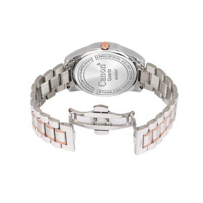 Canon Quartz Dual Tone Rose Gold Watch For Men CN-429