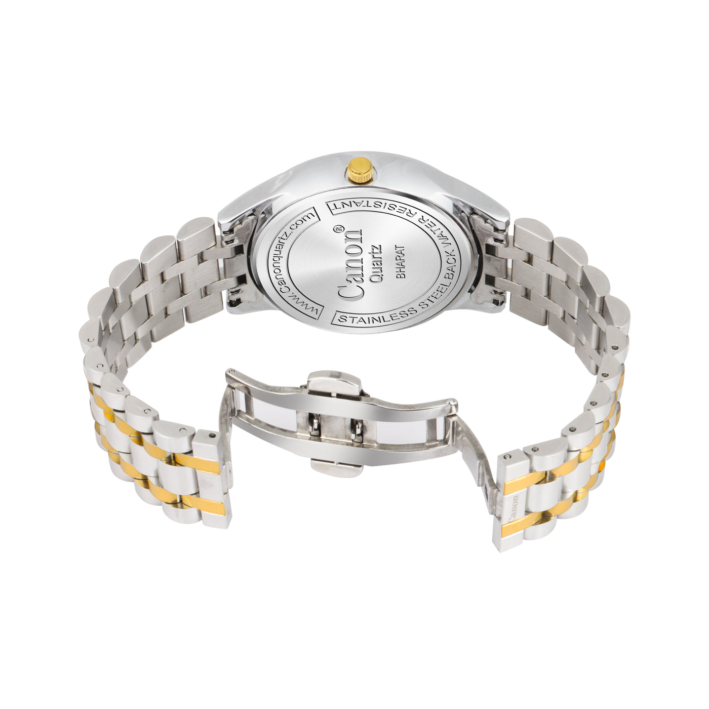 Canon Quartz Golden & Silver Watch for Men CN-431