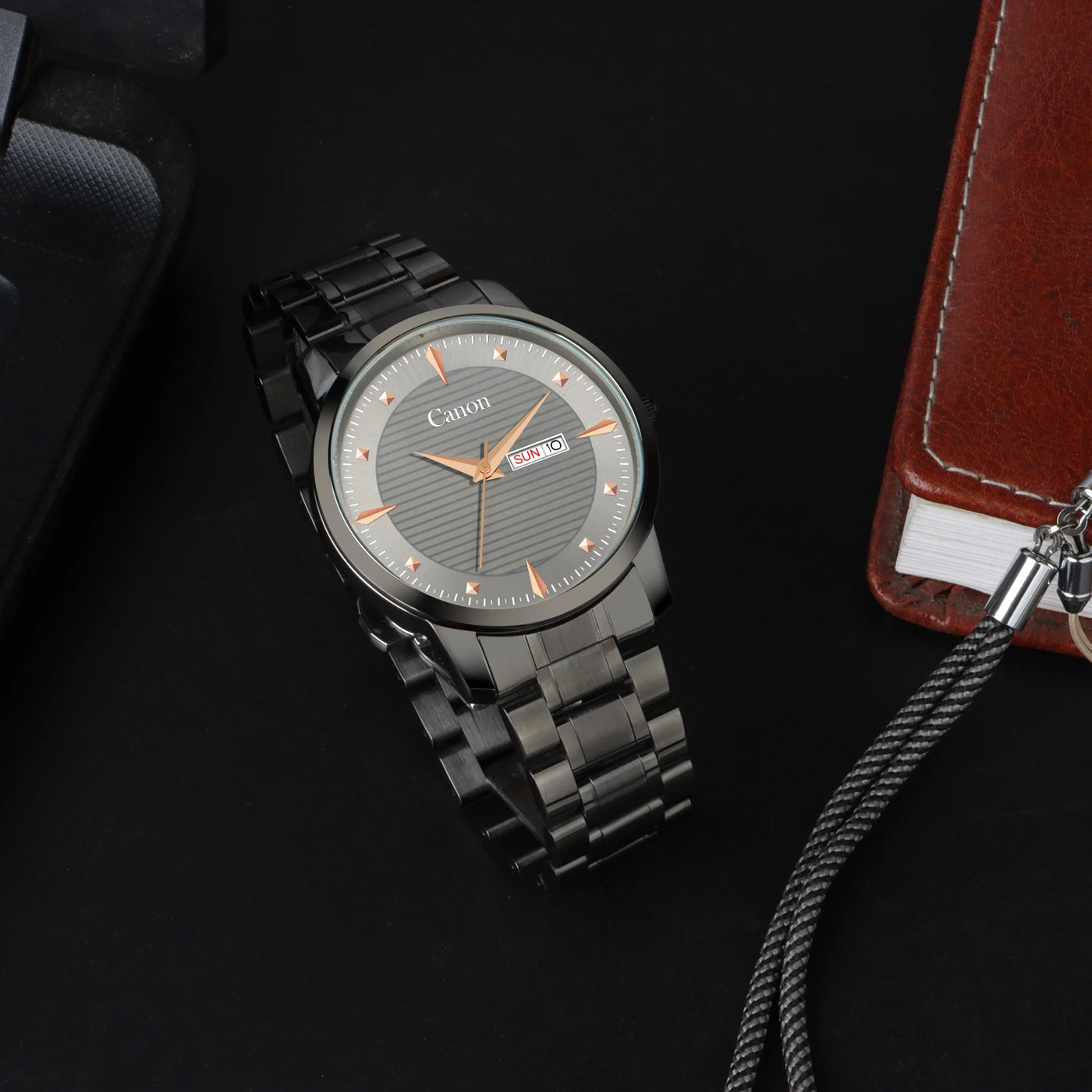 Canon Quartz Gunmetal Grey Watch For Men CN-432