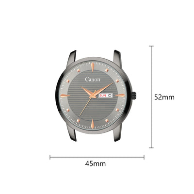 Canon Quartz Gunmetal Grey Watch For Men CN-432