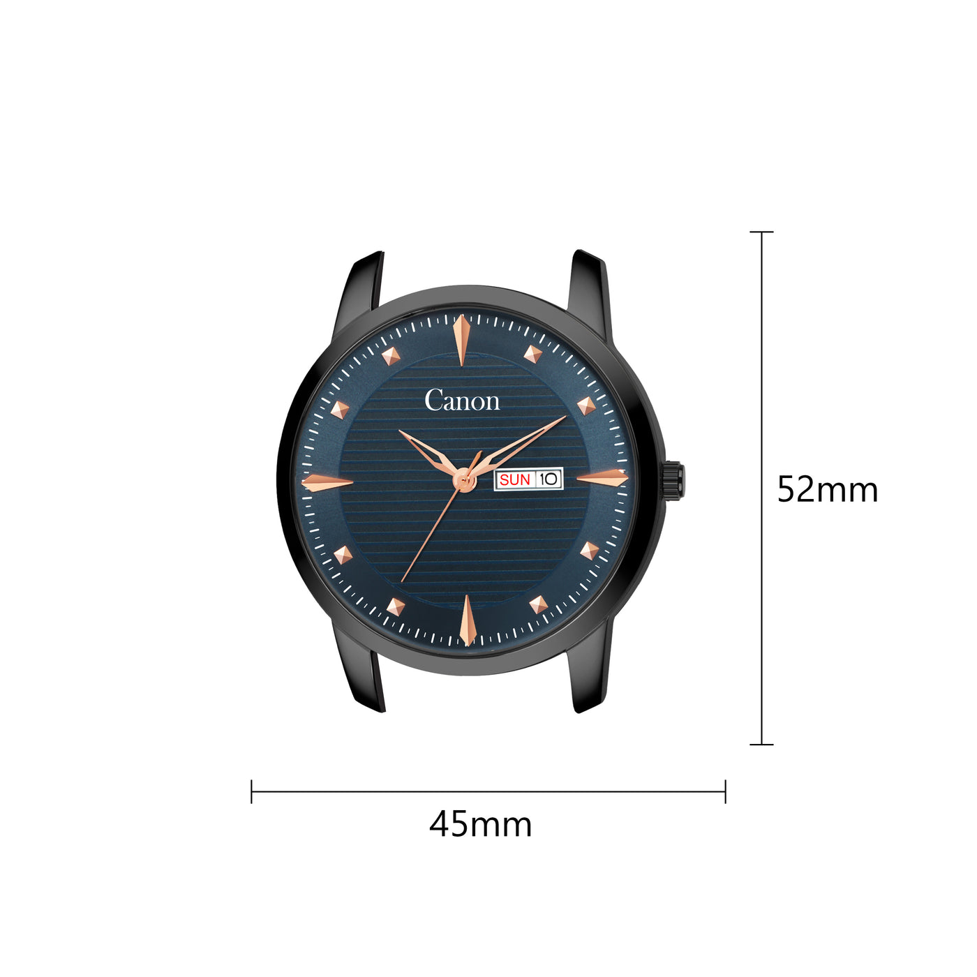 Canon Quartz Black & Blue Watch For Men CN-433