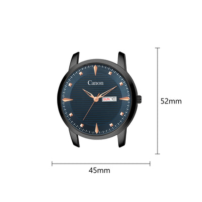 Canon Quartz Black & Blue Watch For Men CN-433