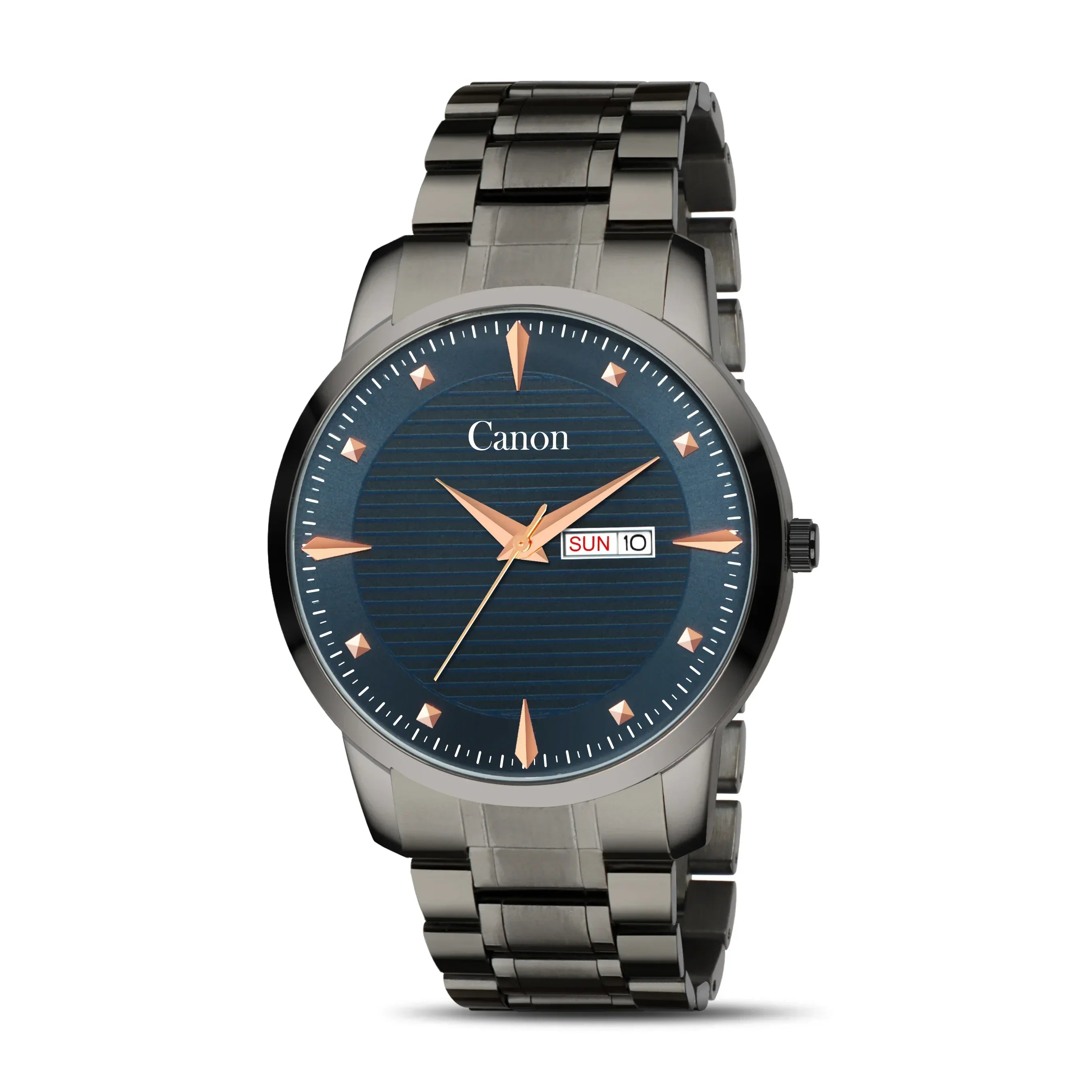 Canon Quartz Gunmetal & Blue Watch For Men CN-435
