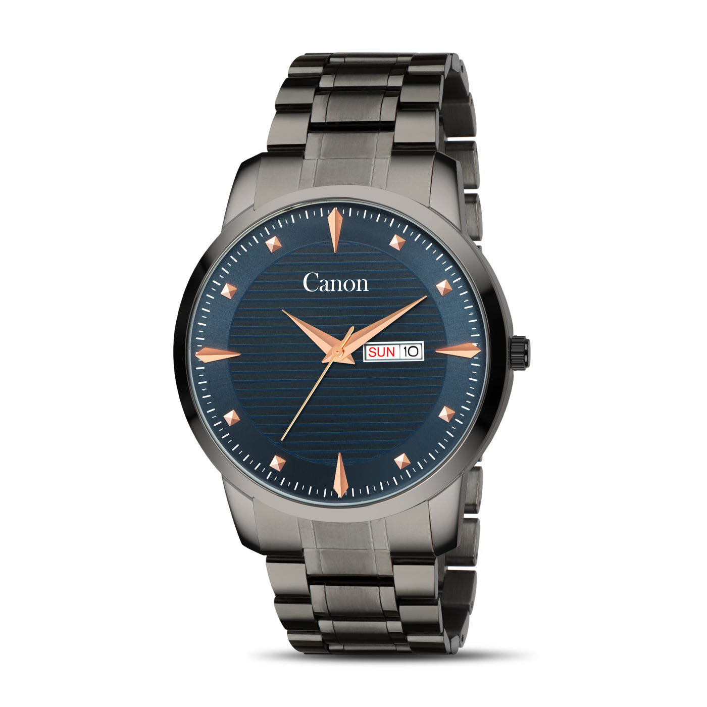 Canon Quartz Gunmetal & Blue Watch For Men CN-435