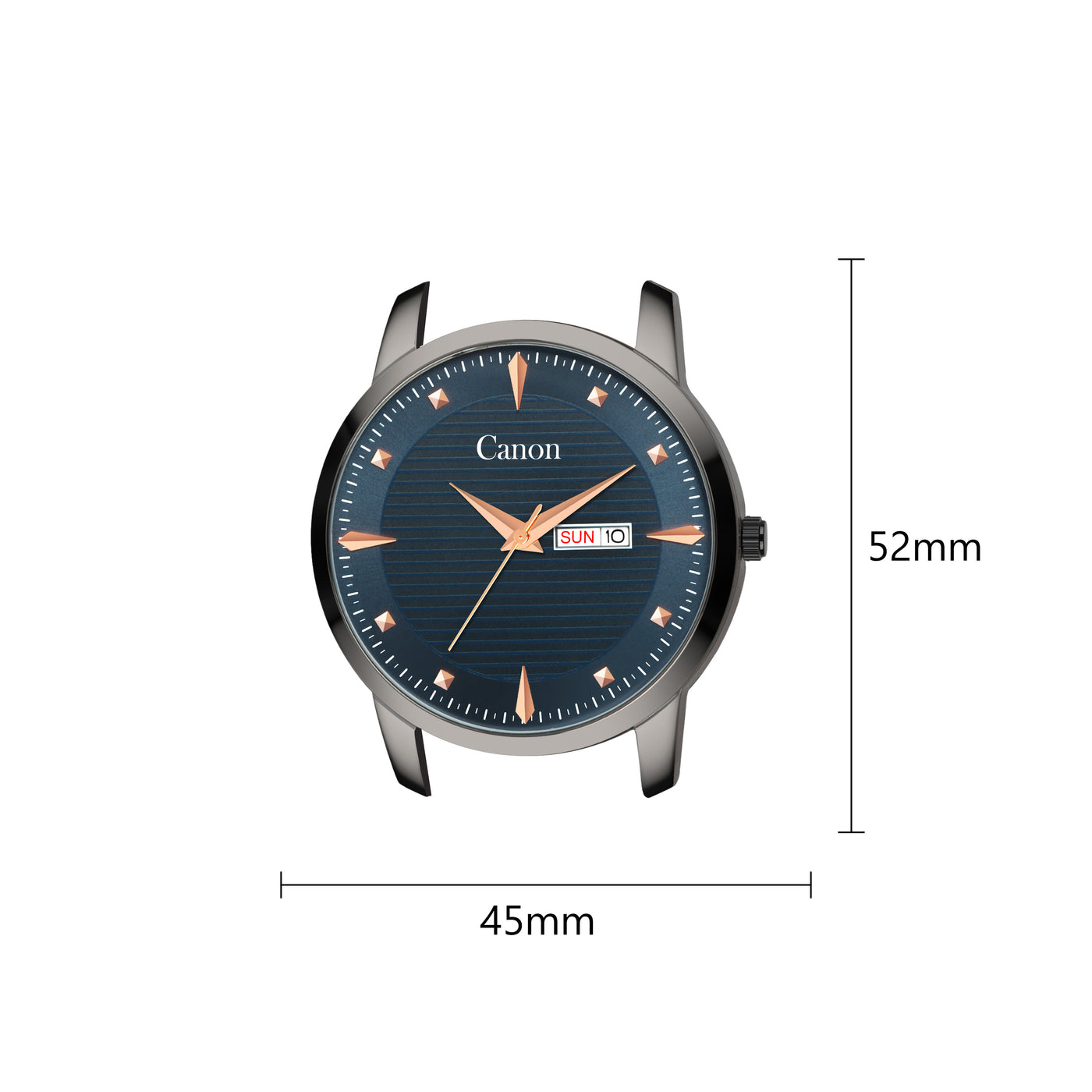 Canon Quartz Gunmetal & Blue Watch For Men CN-435