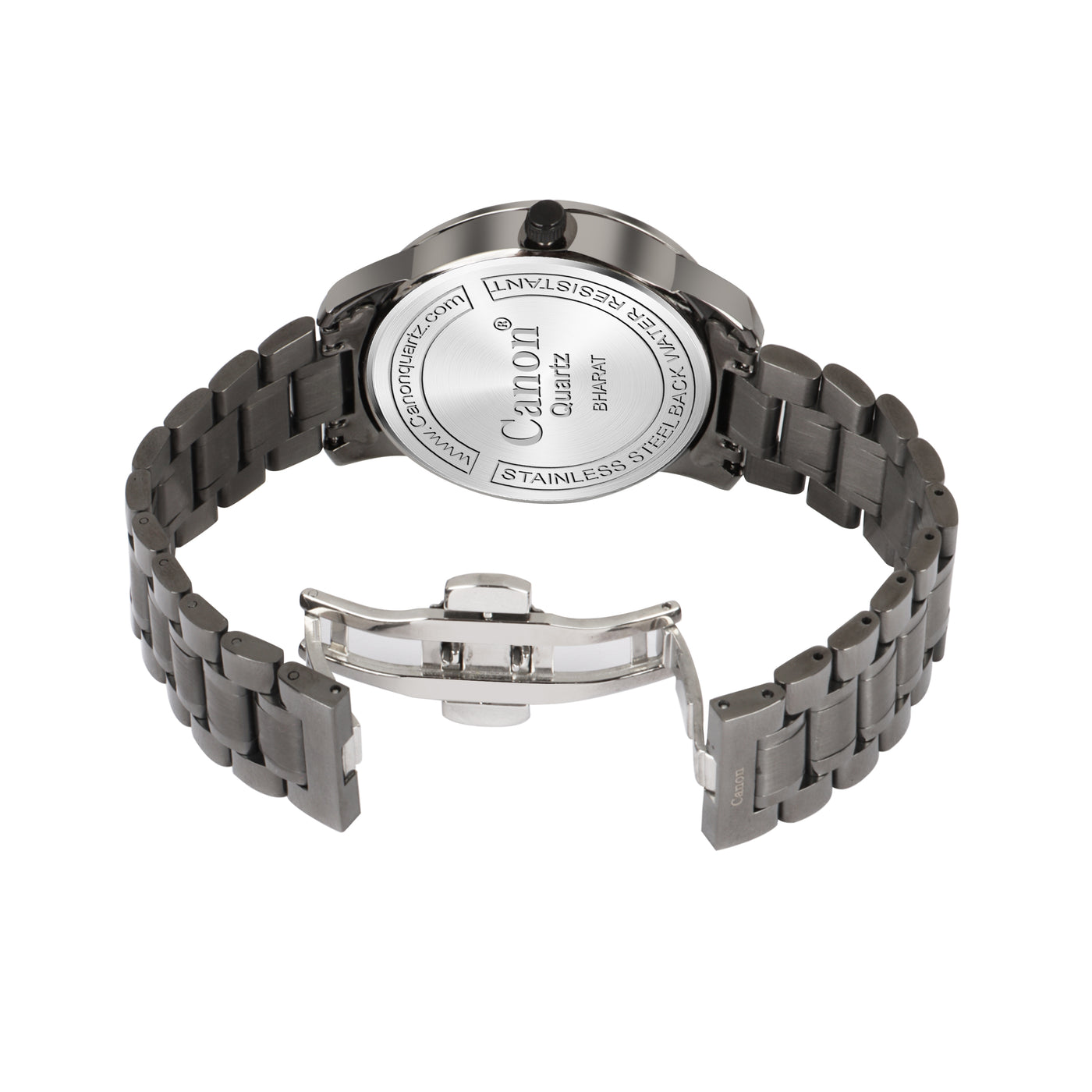 Canon Quartz Gunmetal & Blue Watch For Men CN-435