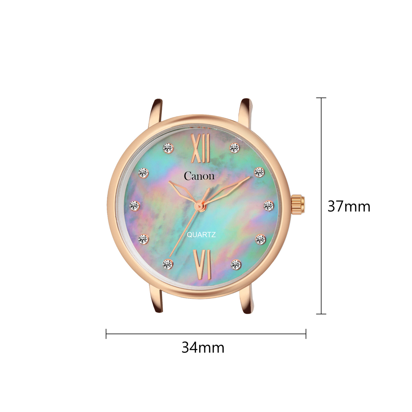 Canon Quartz Mother of Pearl Watch For Women - Pink & Blue