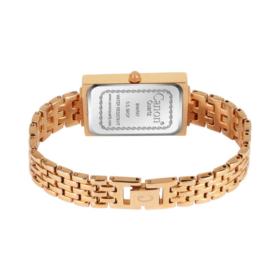 Canon Quartz Rose Gold Watch Bracelet Set For Women CN-439