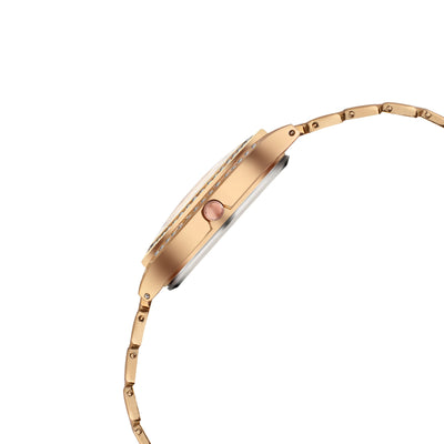 Canon Quartz Rose Gold Watch Bracelet Set For Women CN-440